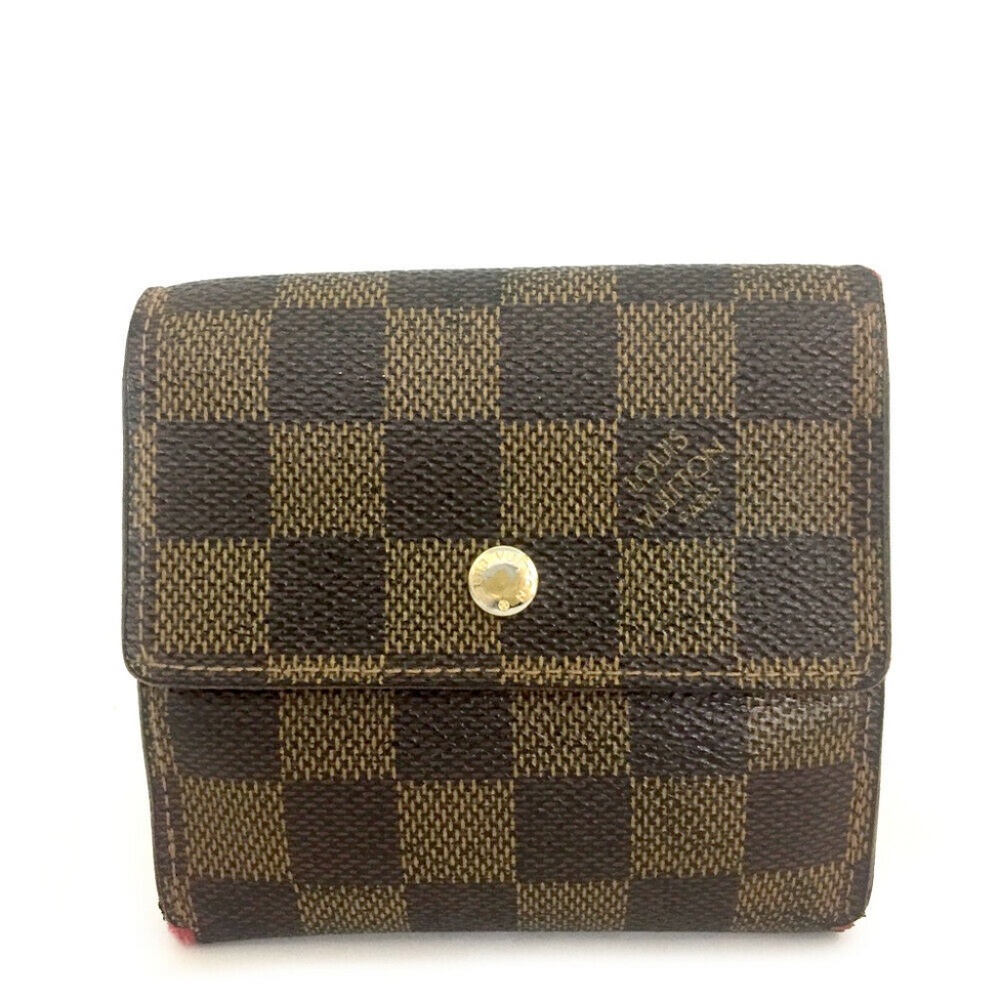 authentic Louis Vuitton Damier Portefeiulle Elise Trifold Wallet